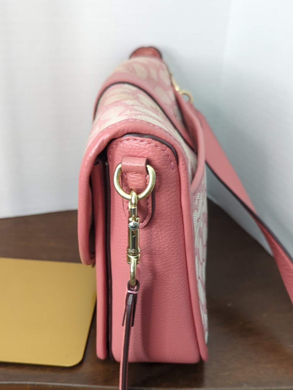 Rsvf For RP Show..Coach Lonnie Crossbody In Rose Signature Jacquard . - Picture 13 of 14